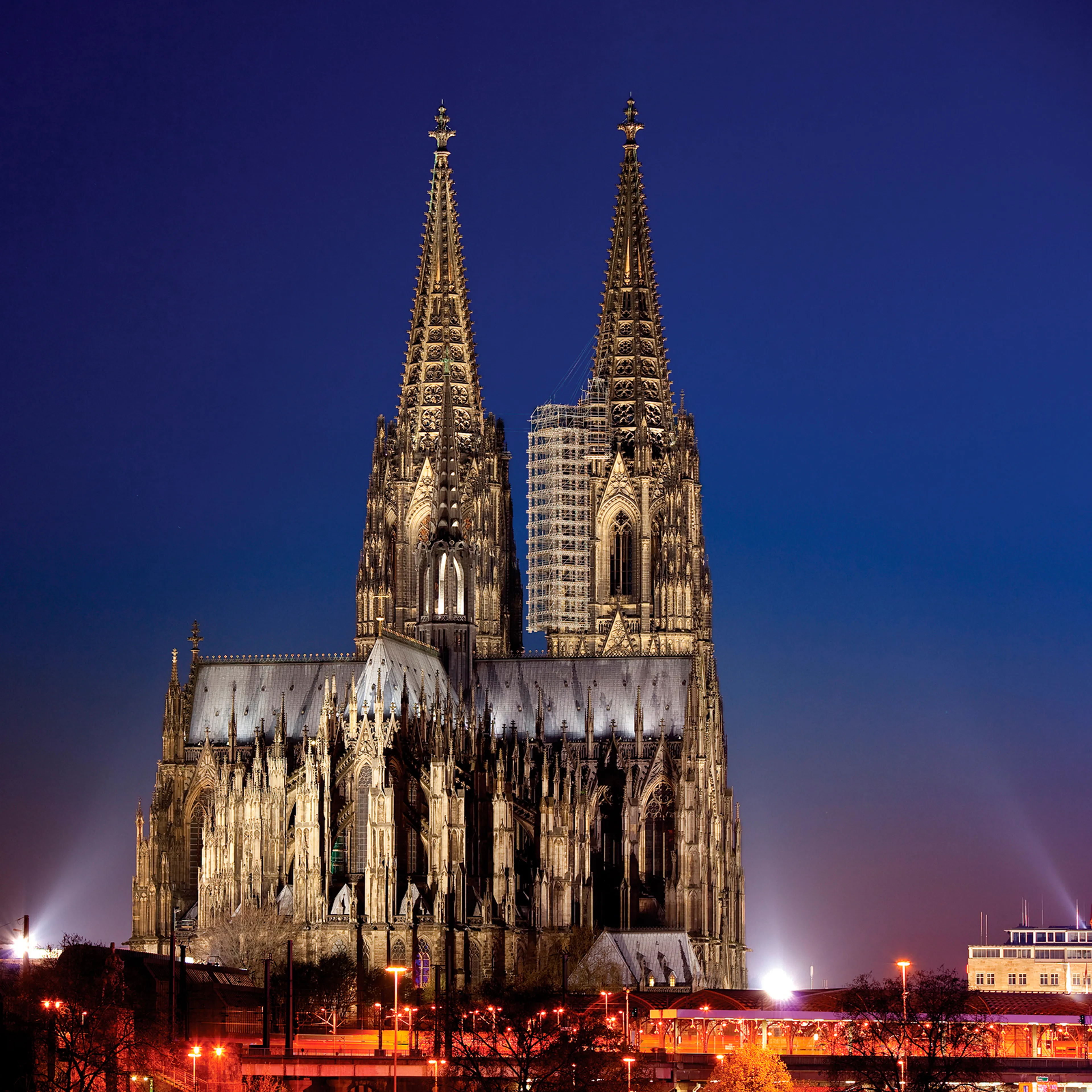 Wandbild 30 x 30 cm Cologne cathedral III
