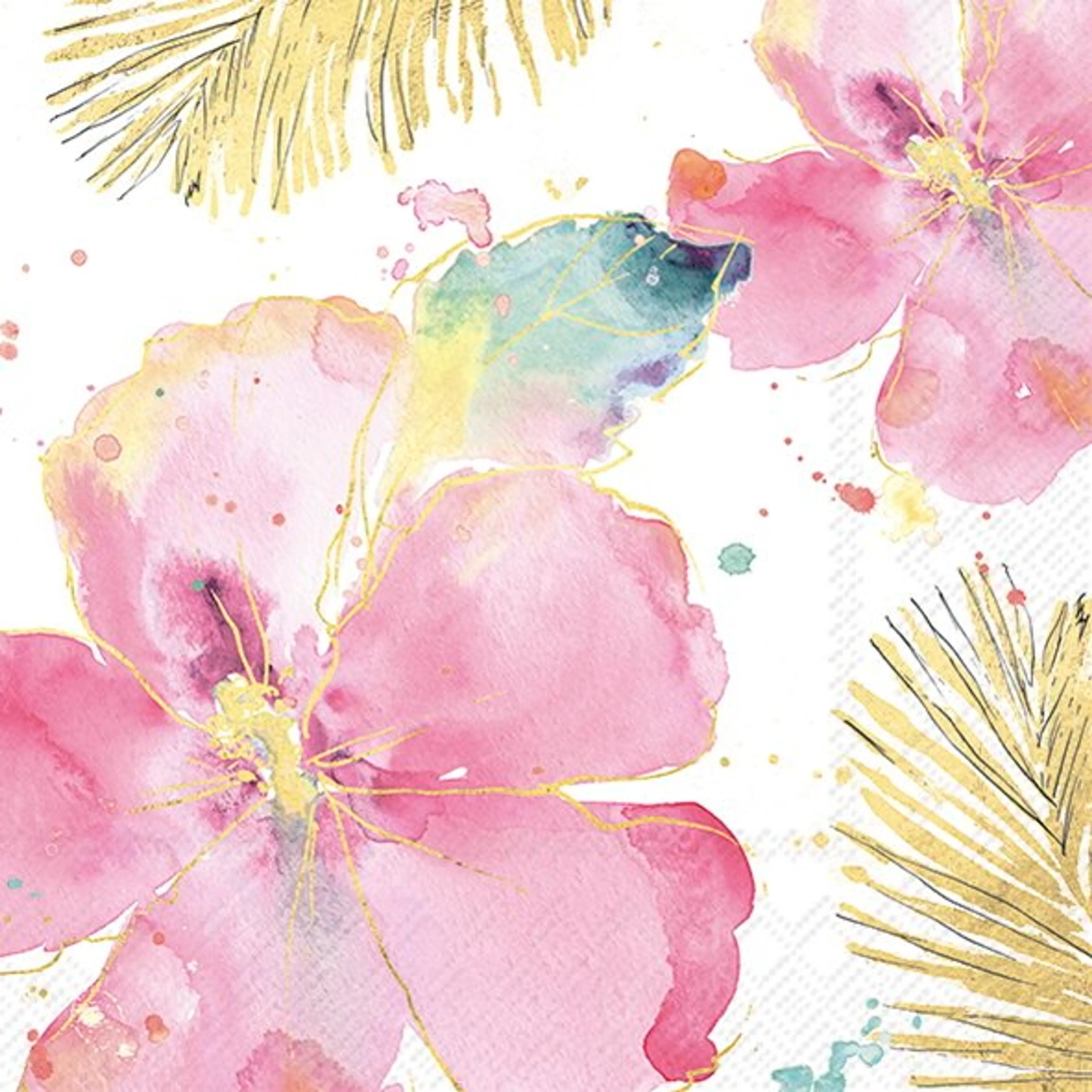 Serviette Flamingo Flower 20tlg.
