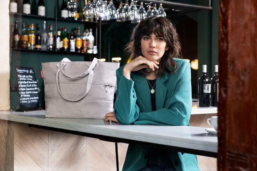 Shopper E1 "twist sky rose" milieu