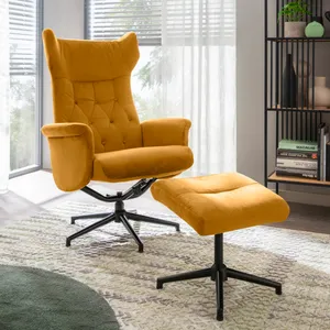 Sessel mit Hocker