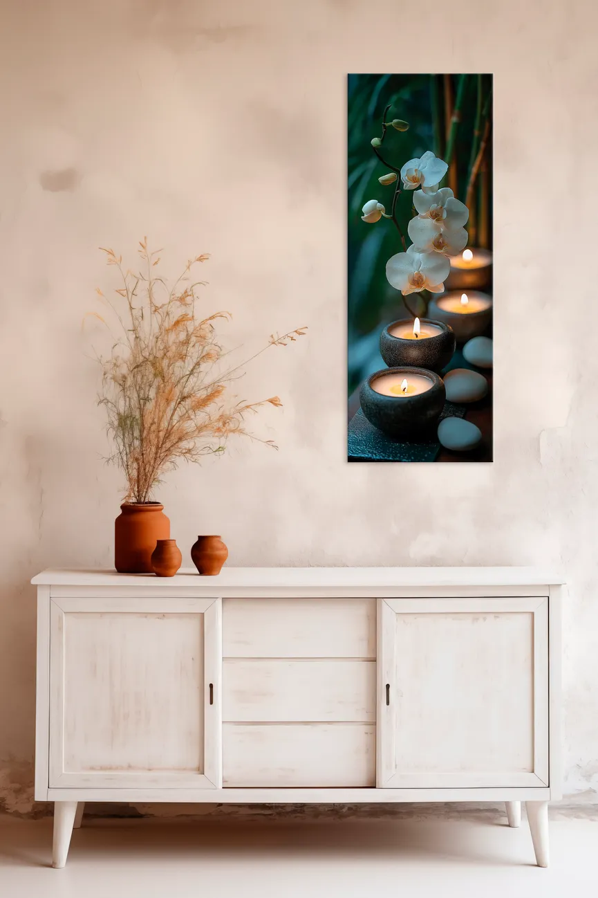 Wandbild "Warm Zen VIII" weiß milieu