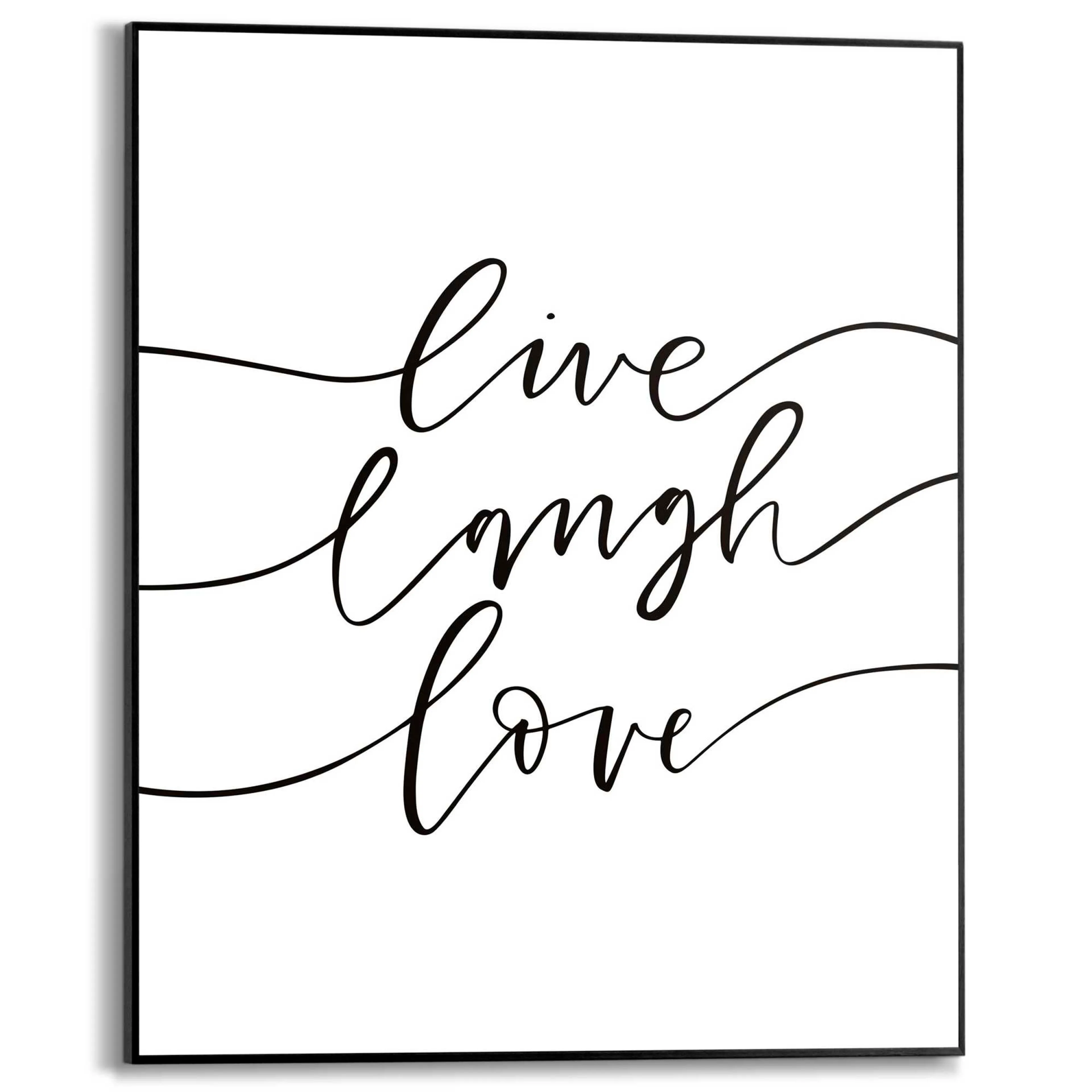 Wandbild 40 x 50 cm Live Laugh Love