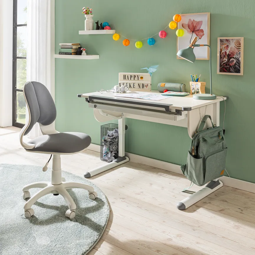 Drehstuhl grau milieu