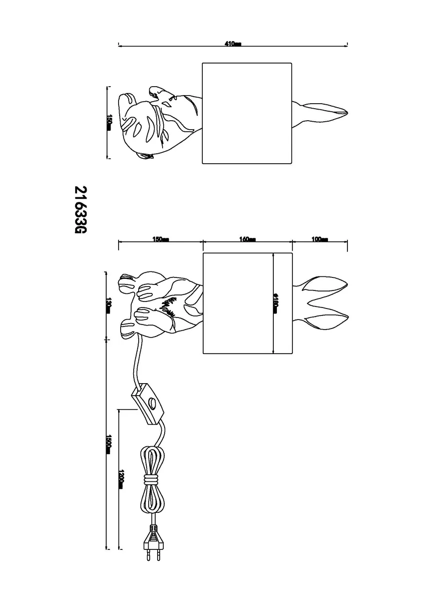 Tischleuchte "RABBIT" detail