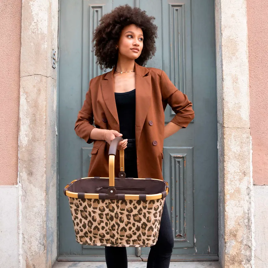 Carrybag "leo macchiato" milieu