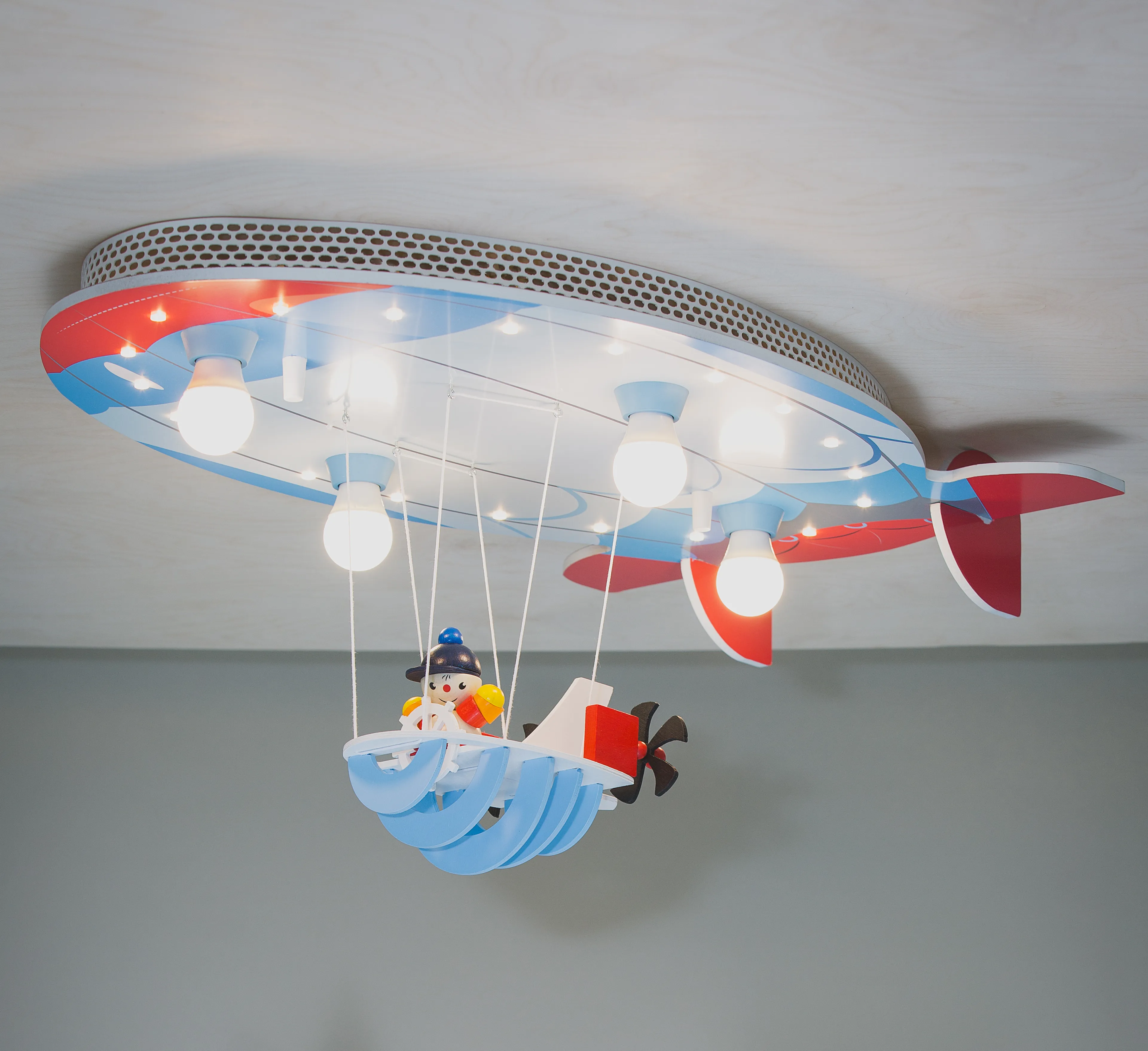 Kinderlampe Luftschiff