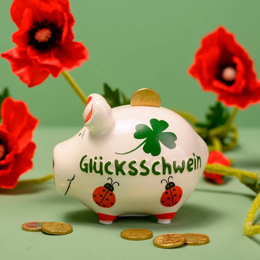 Sparschwein "Glücksschwein" milieu