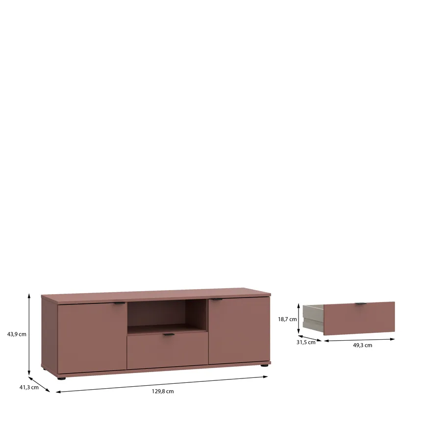 TV-Lowboard 2T/1S detail