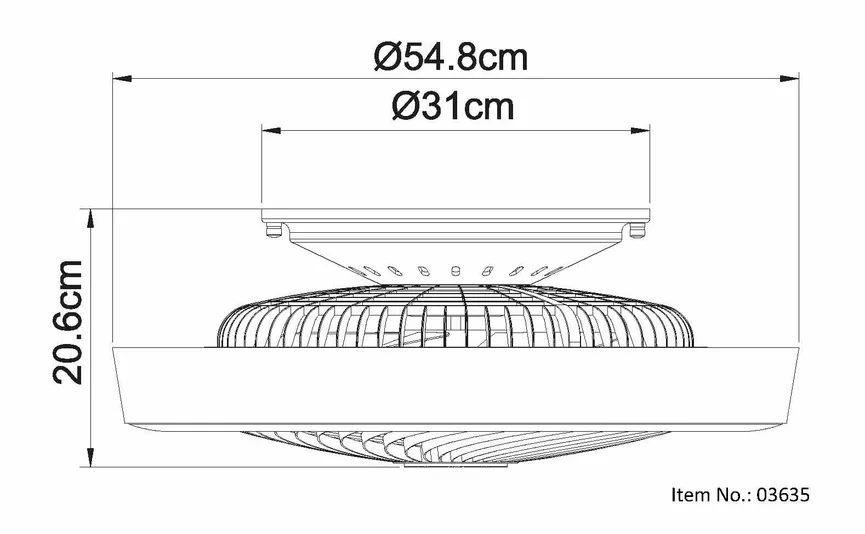Deckenventilator "Gharra" detail
