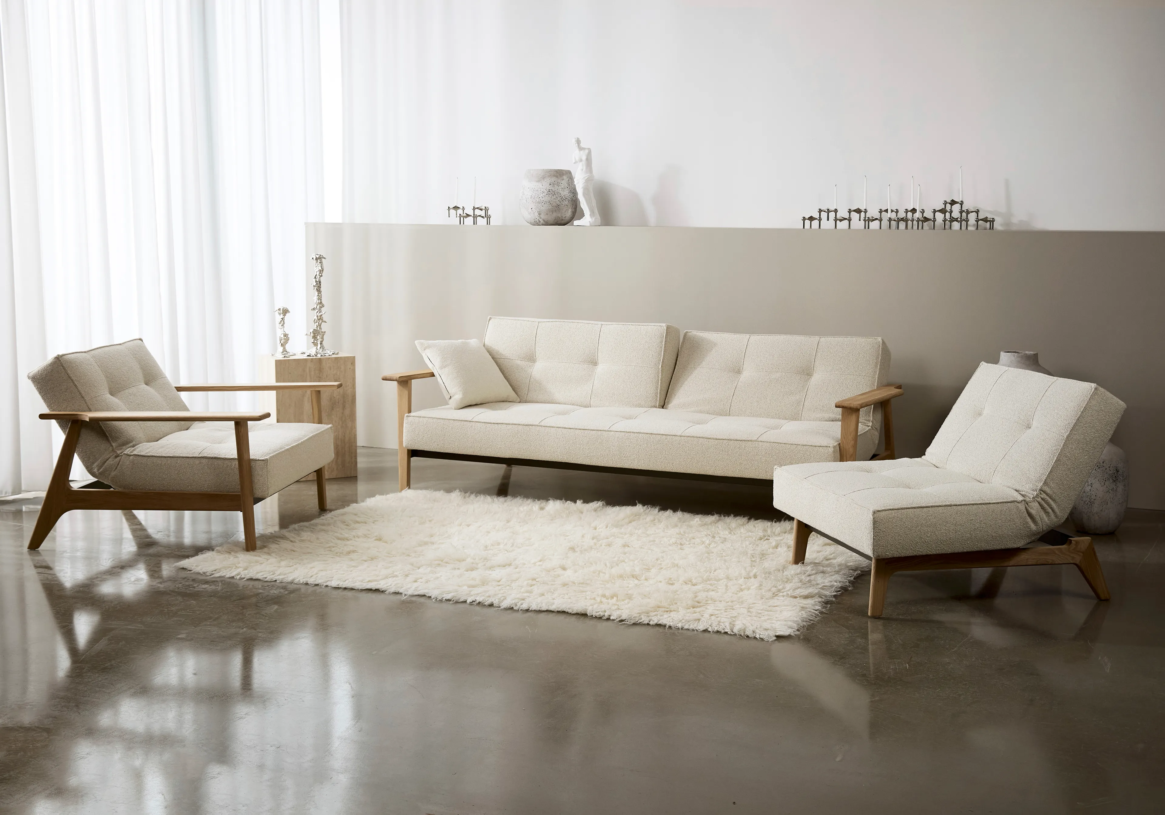 Schlafsofa Splitback Frej Eiche