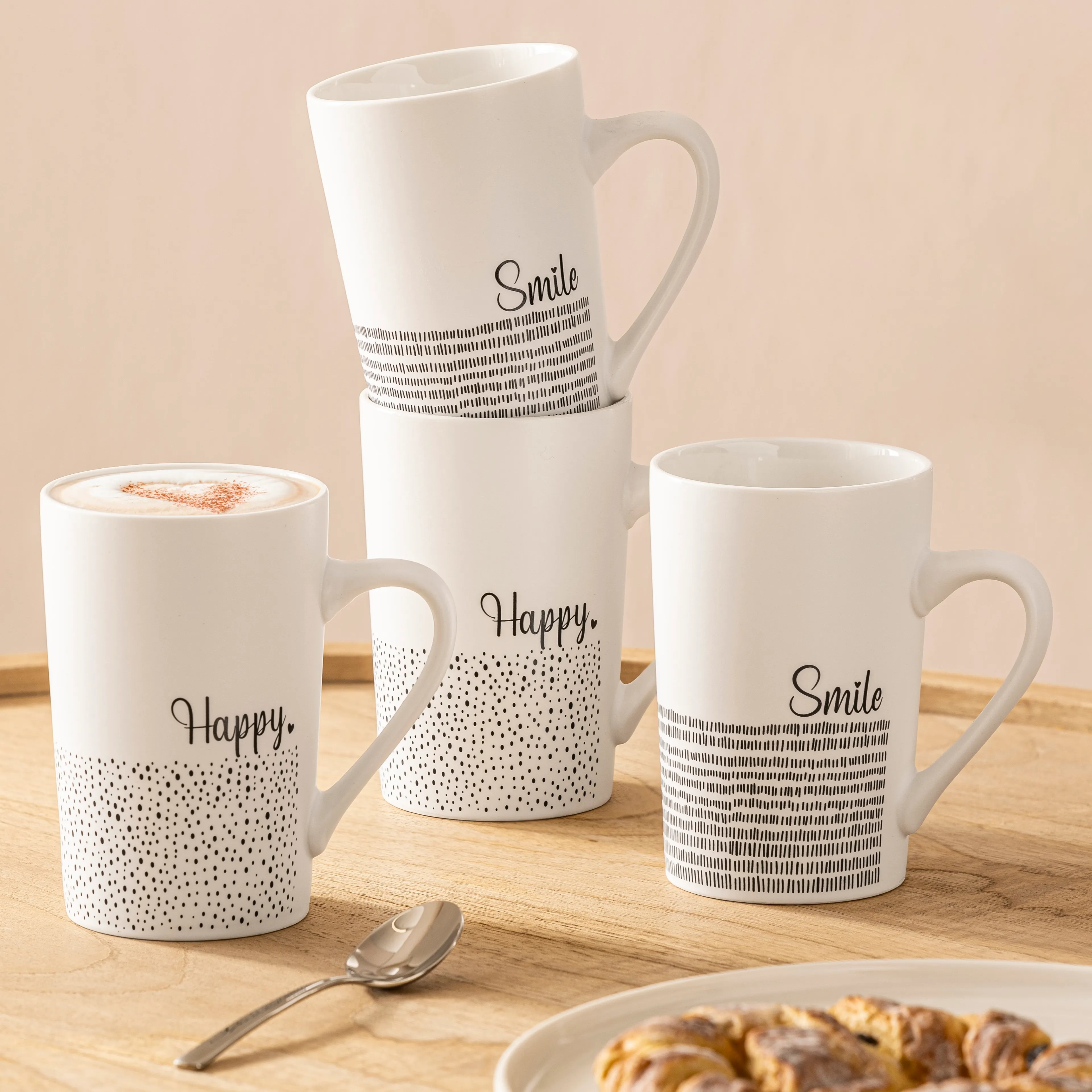Kaffeebecher Smile, Happy 385 ml
