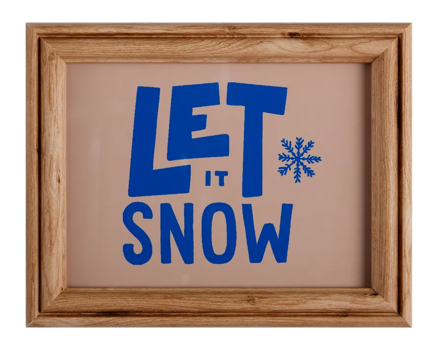 Druck gerahmt "Let it snow" hauptaufnahme
