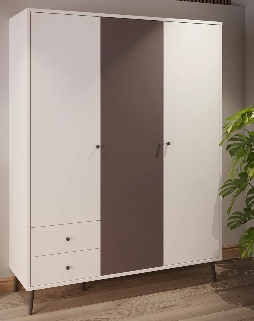 Kleiderschrank 3-trg. detail
