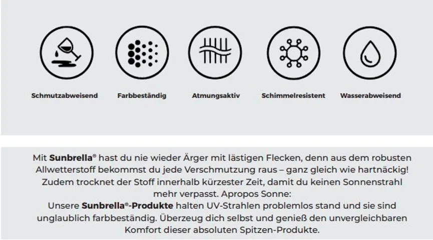 Schaukelstuhl mittelgrau detail