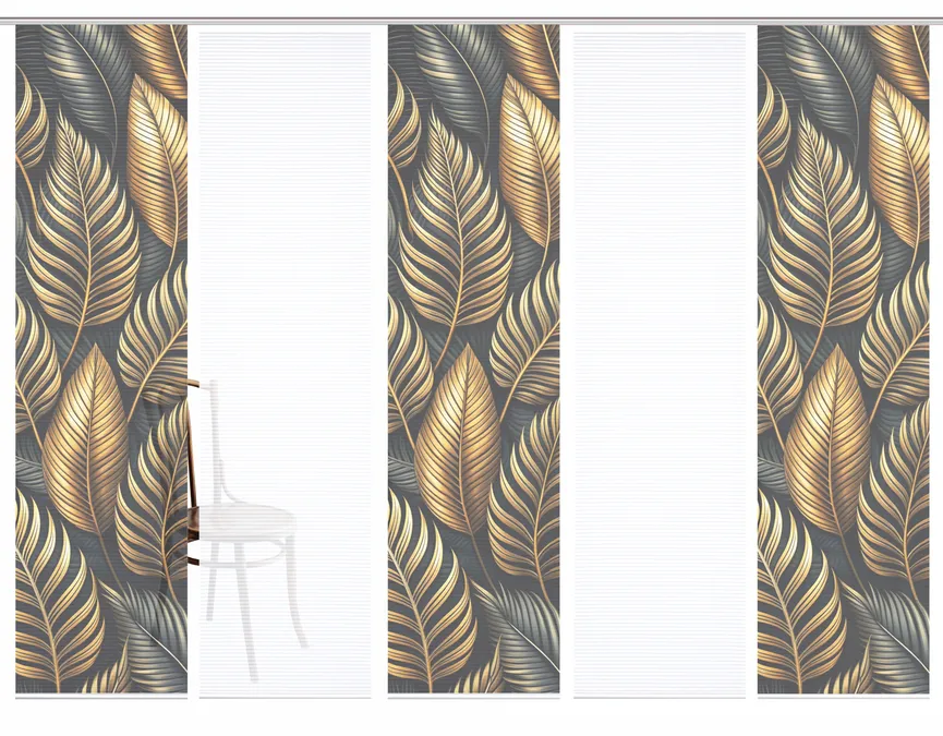 Schiebevorhang Zedric 5erSet detail