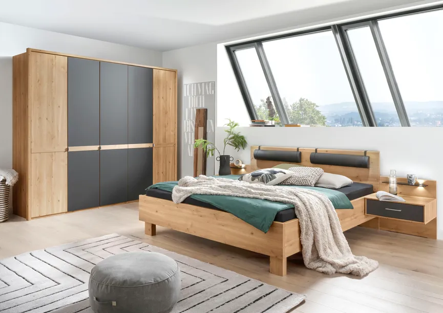 Nachtschrank, 1 Auszug, Stück milieu