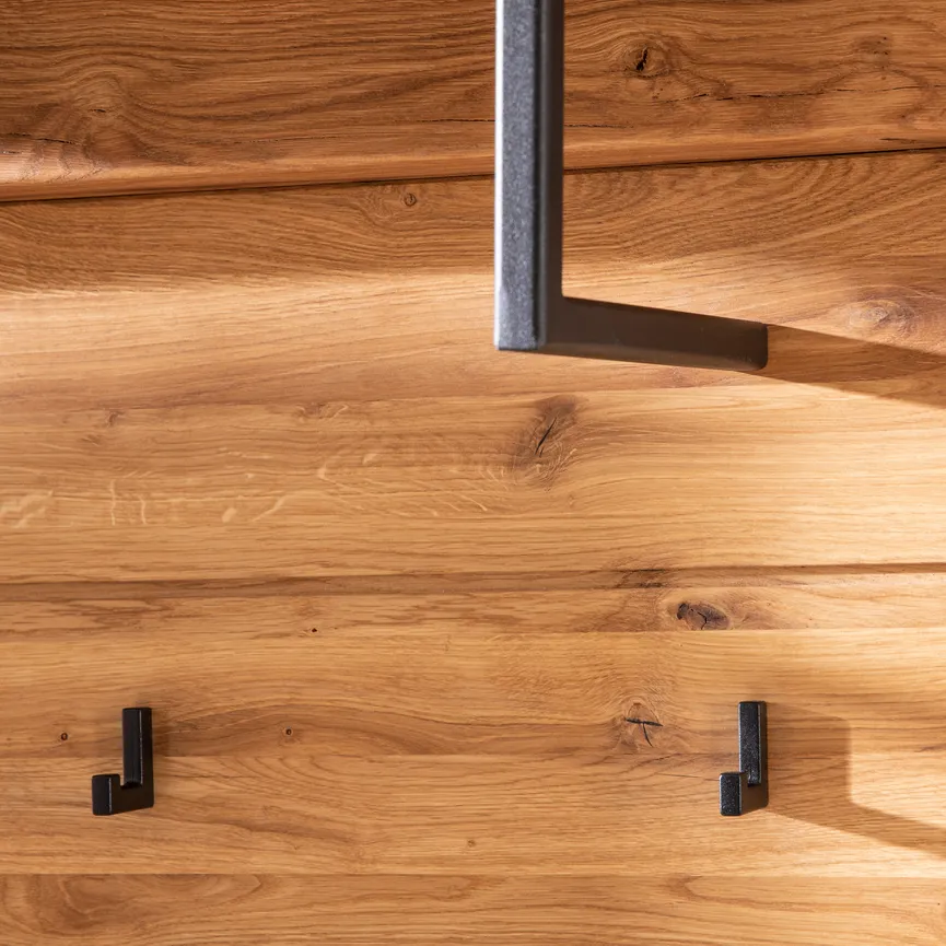 Wandgarderobe detail