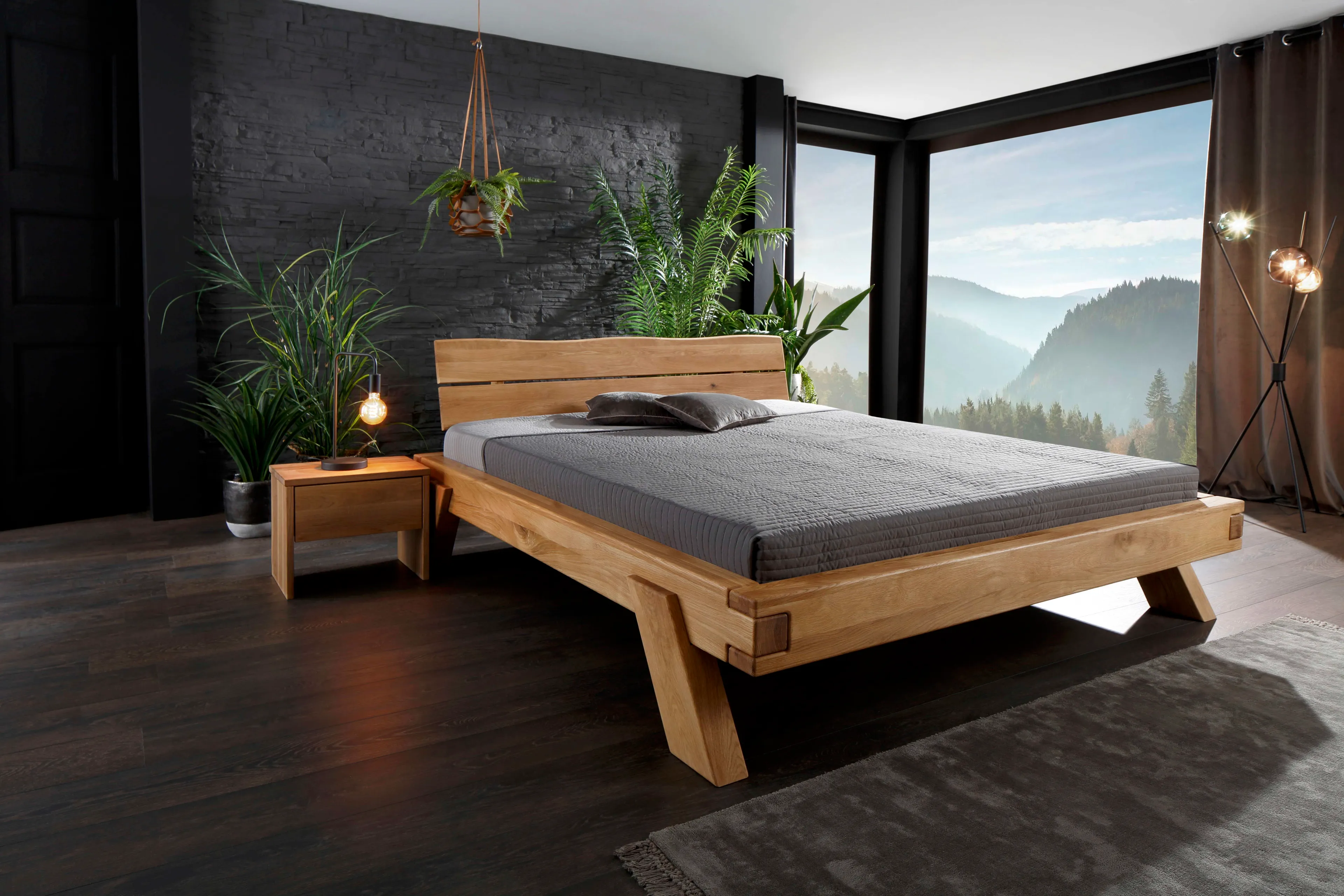 Massivholzbett BE-0520 140 x 200 cm