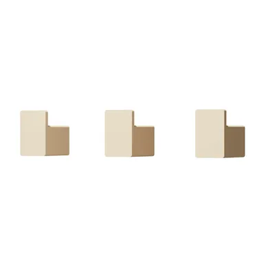 Kleiderhaken 3er-Set