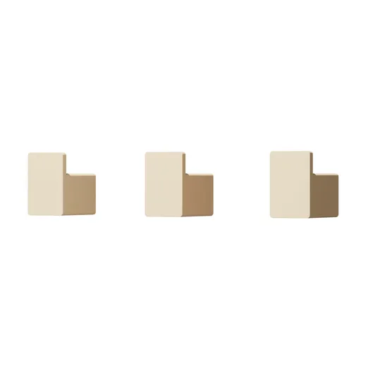 Kleiderhaken 3er-Set
