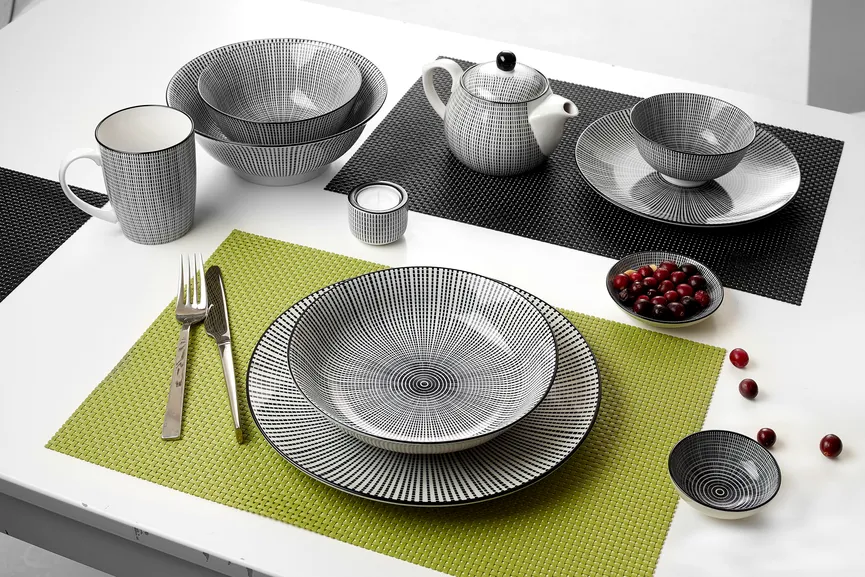 Schale "Takeo Stripes" milieu