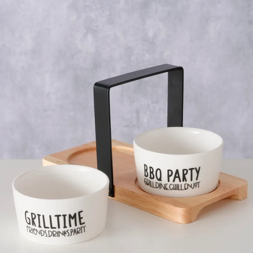 Schale "Grillhouse" 3-tlg. milieu