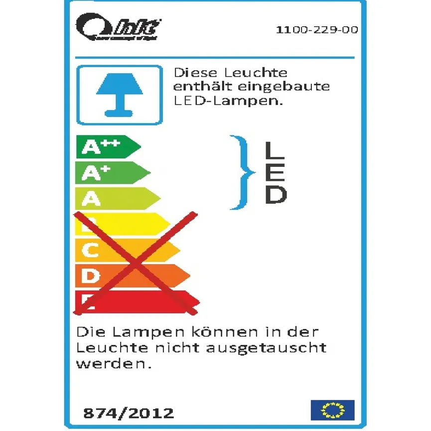 *Aufsatzbeleuchtung energielabel