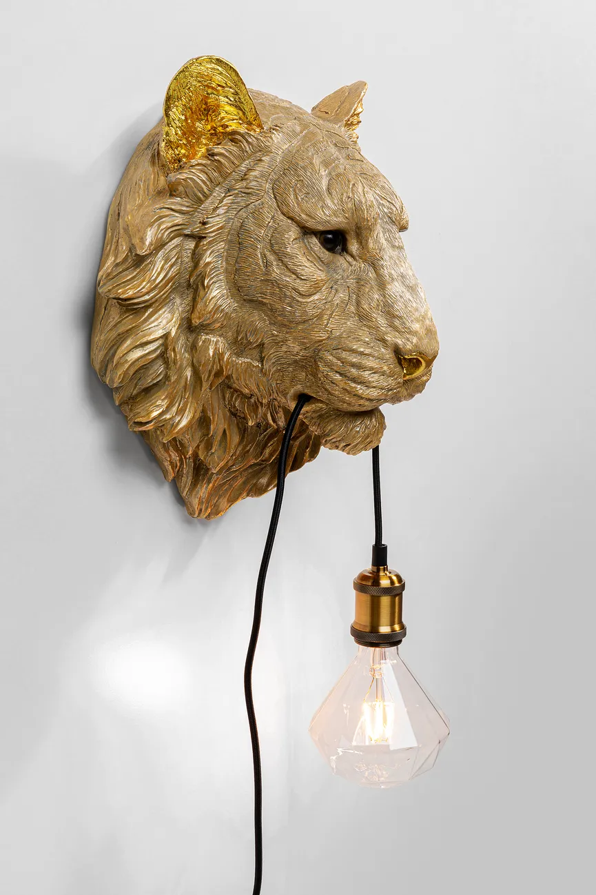Wandleuchte "Tiger Head" detail