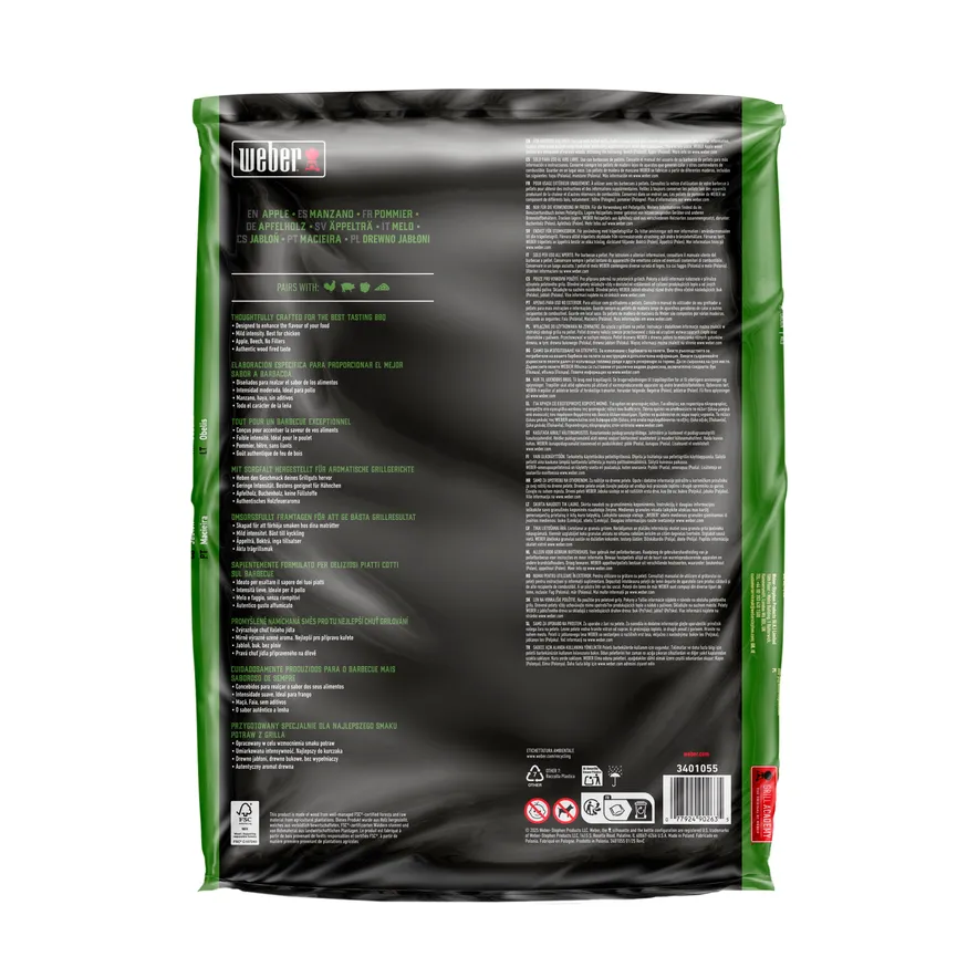 8kg SmokeFire Apfel Holzpellet detail