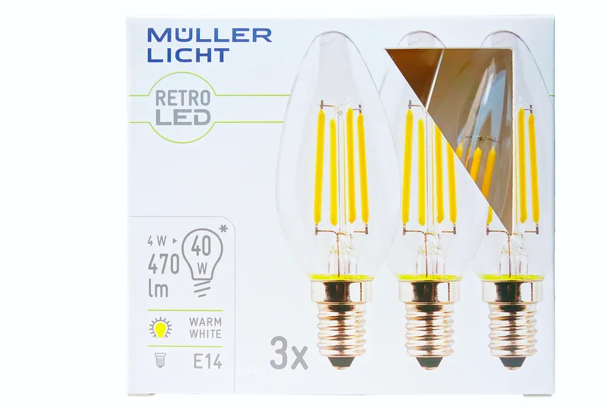 E14/4W LED Kerze 3er Pack detail