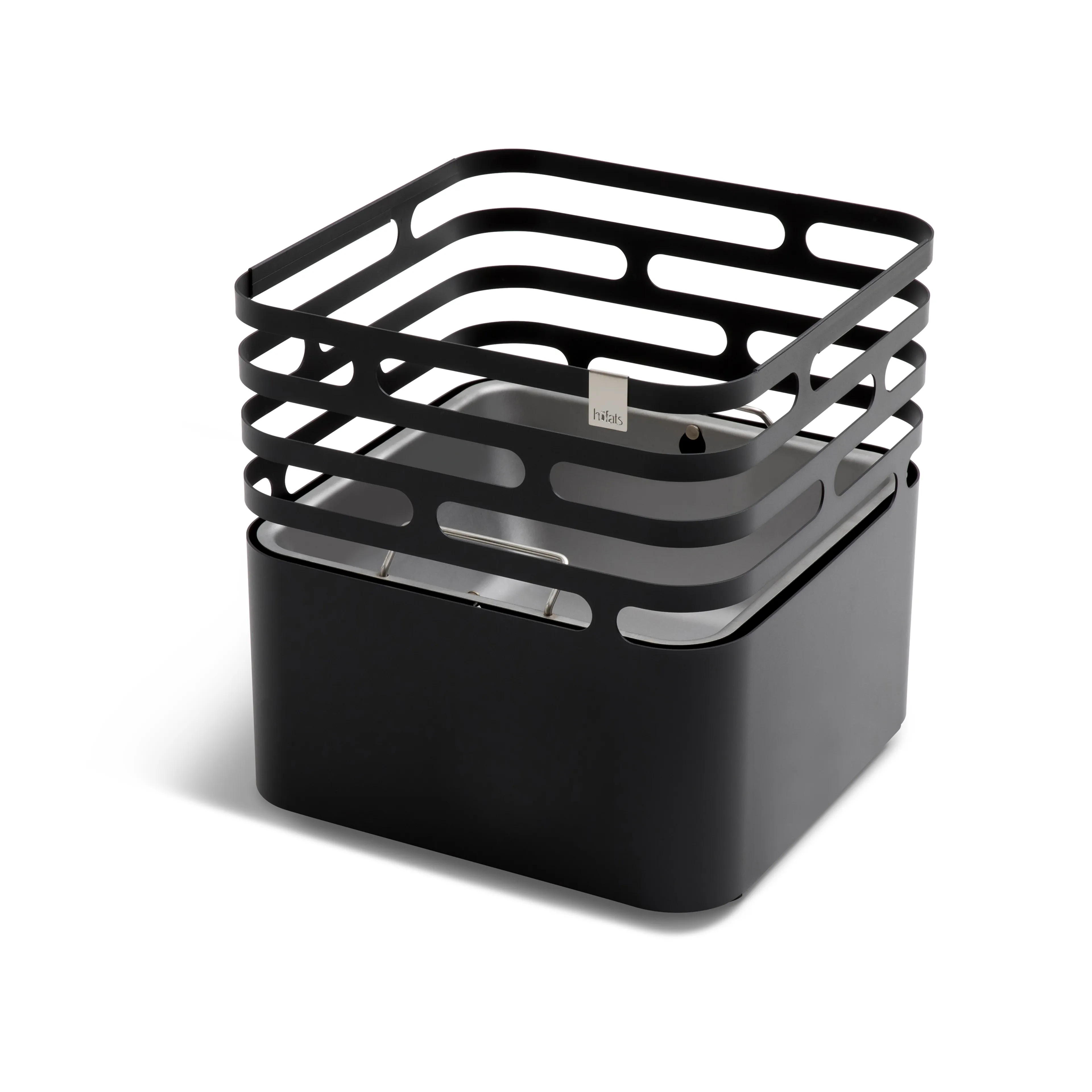 Feuerschale Cube schwarz