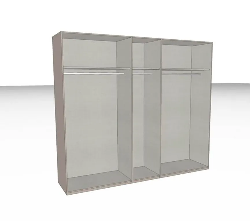 Drehtürenschrank 5-trg. detail
