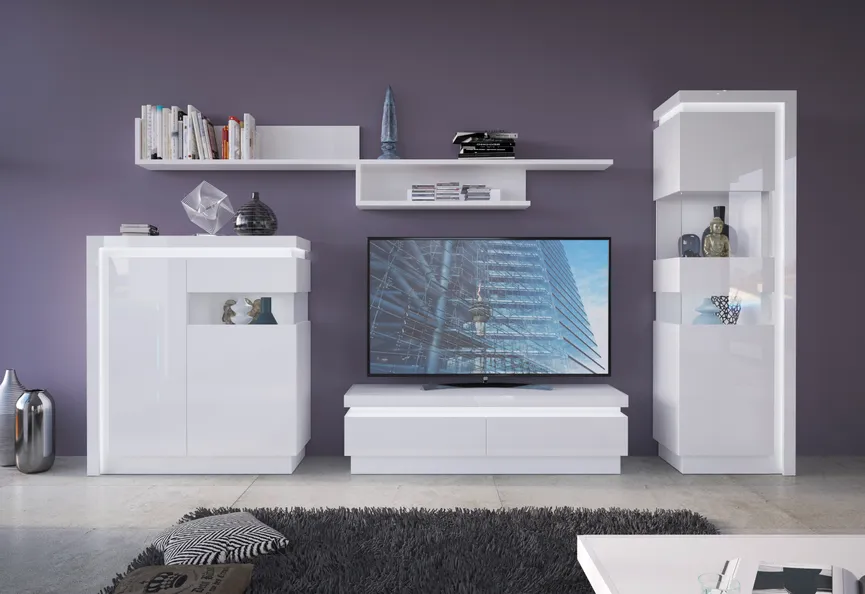 TV-Lowboard mit 2 Schubkästen milieu