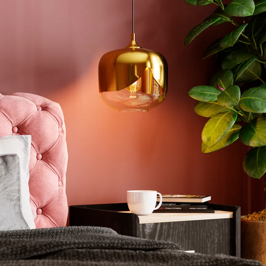 Pendelleuchte "Golden Goblet" milieu