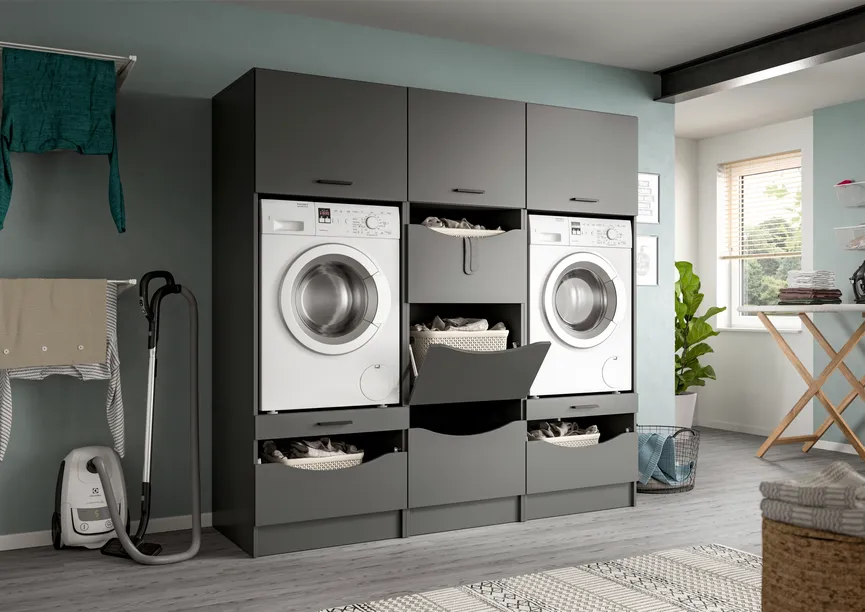 Waschmaschinenschrank detail