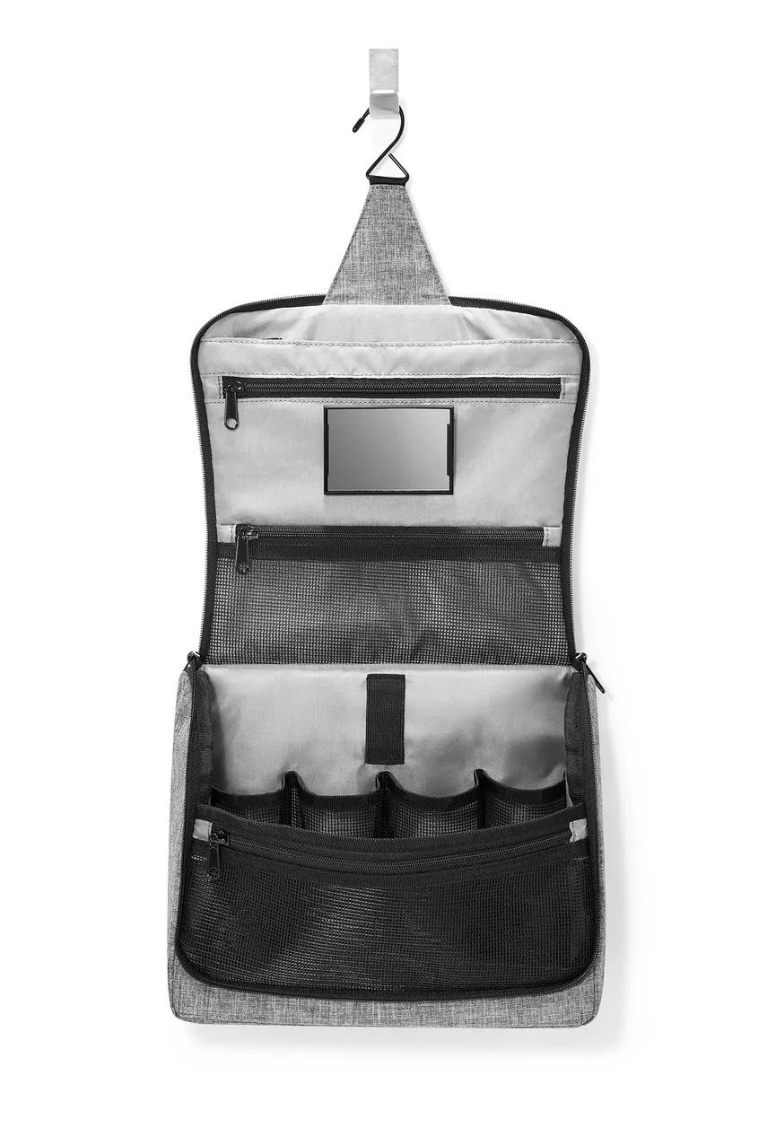 Kulturtasche XL "twist silver" detail