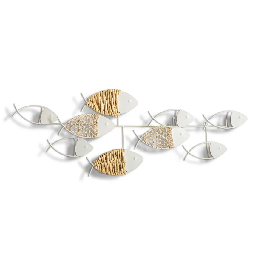 Wanddeko "Fische" weiß, natur hauptaufnahme