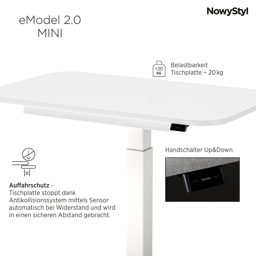 Schreibtisch Mini weiß detail