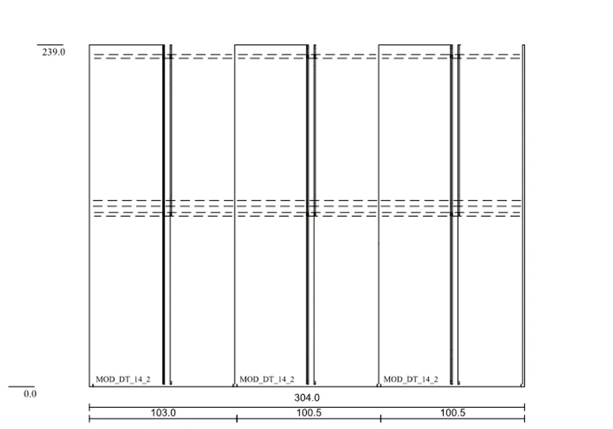 Drehtürenschrank detail