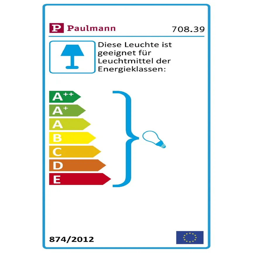 Wandleuchte "Eleon" energielabel