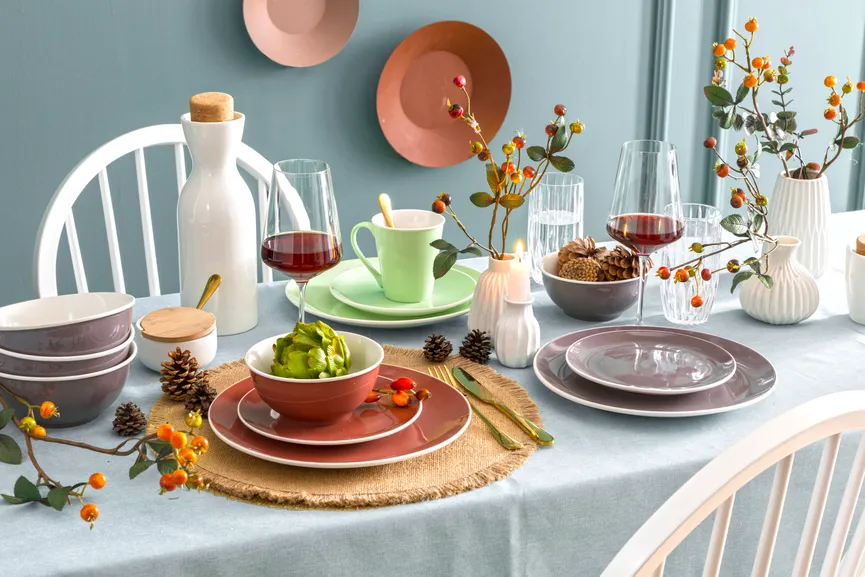 Suppenteller "Basic" grau milieu