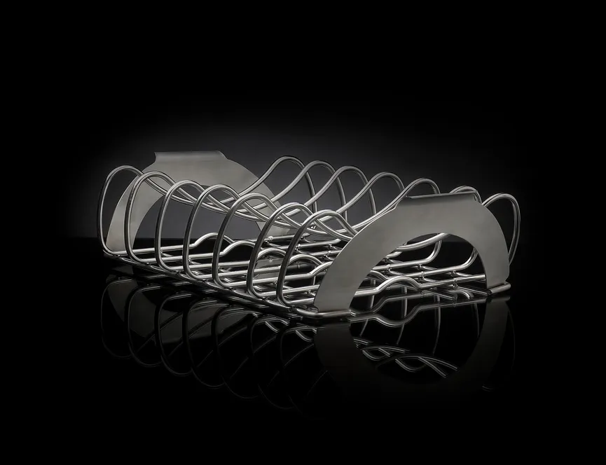 PRO Spare Rib Halter Edelstahl detail