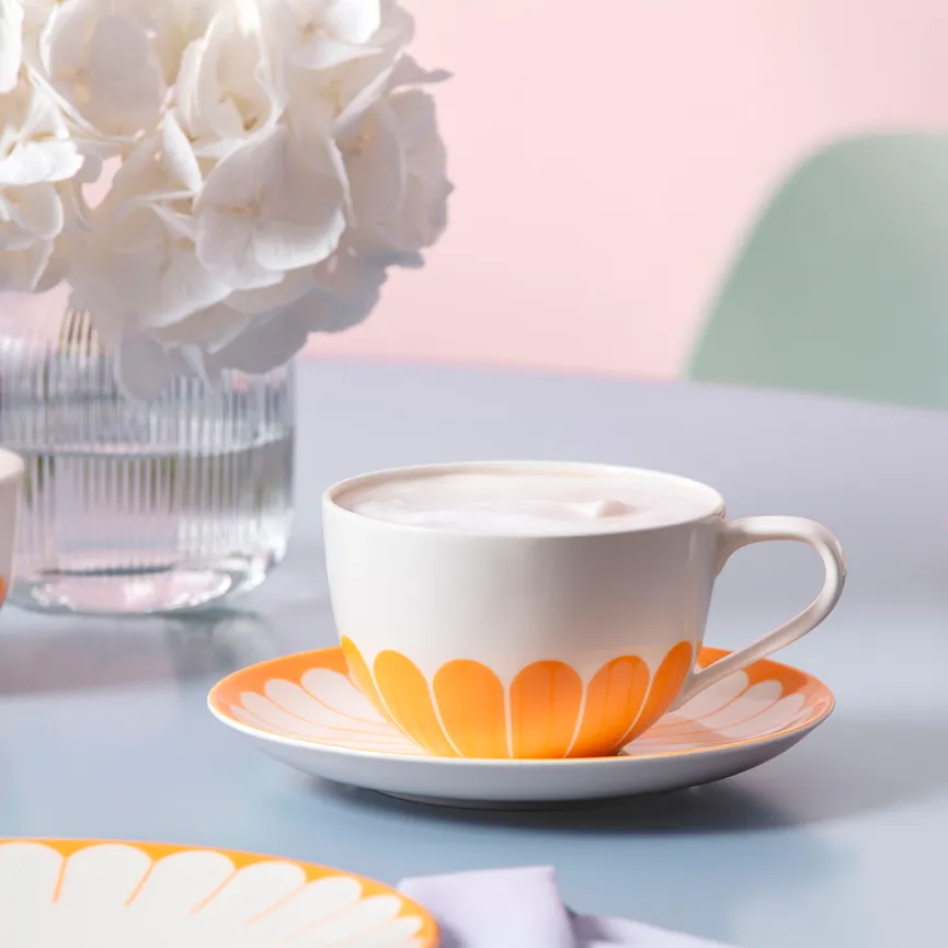 Cappuccinountertasse "Fleur" milieu