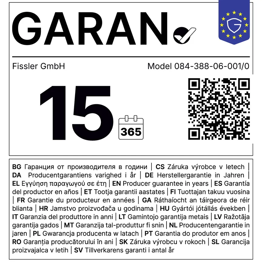 Topfset Orig.Profi2 6tlg. garantielabel