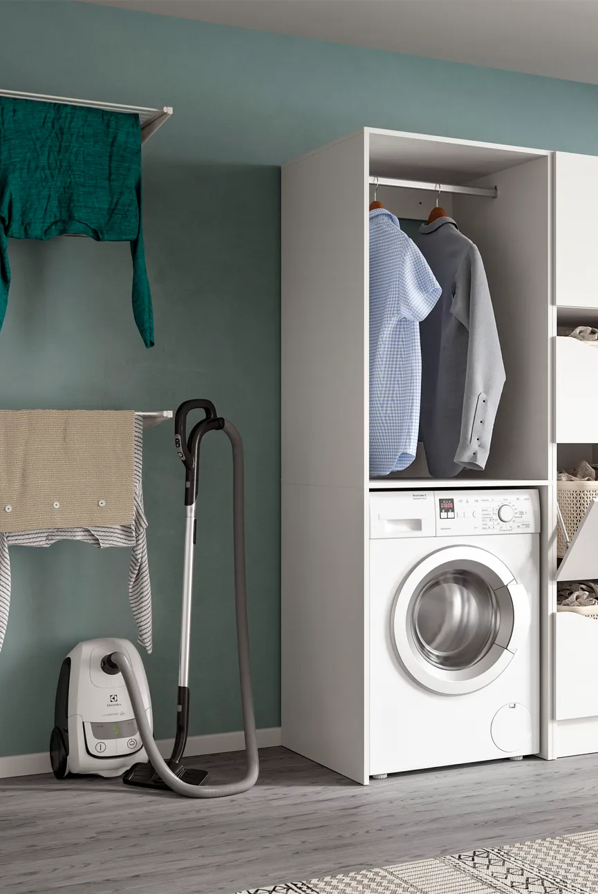 Waschmaschinenschrank milieu