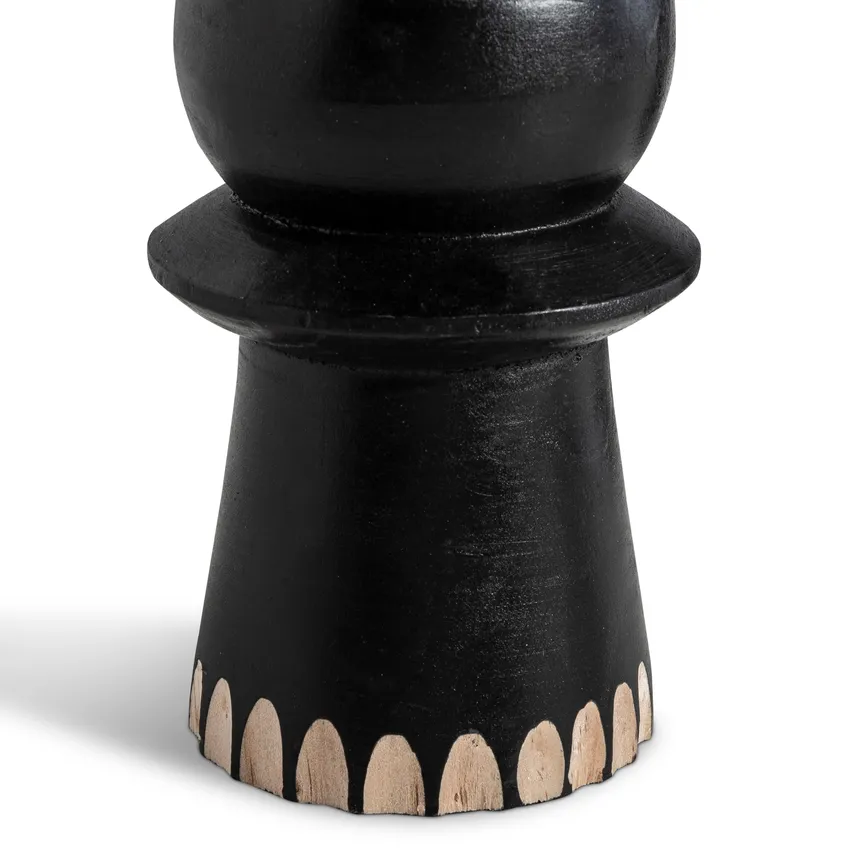 Kerzenhalter schwarz detail