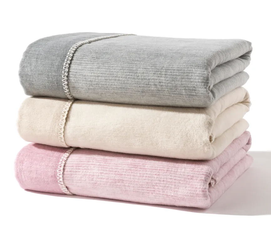 Decke Lausanne Jacquard GOTS detail