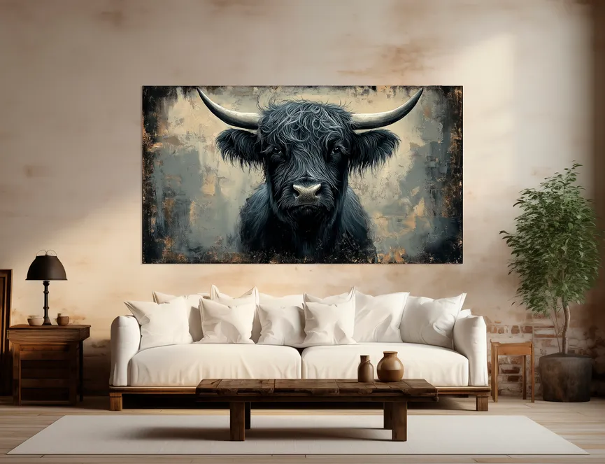 Wandbild "Black Bull III" milieu