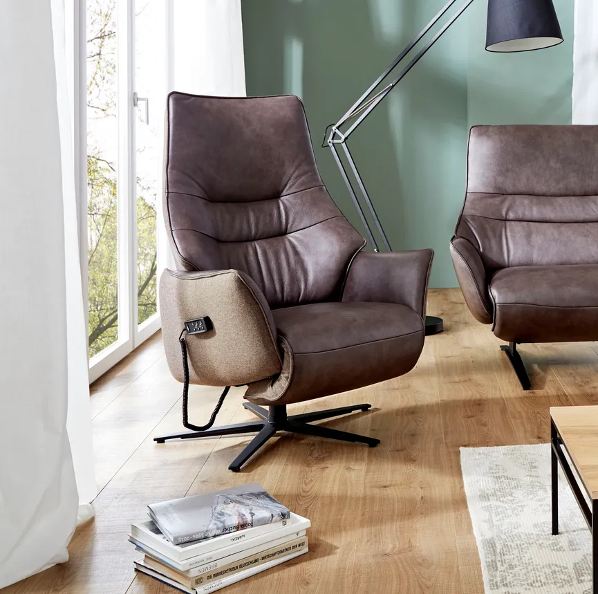 Relax-Sessel 1-motorisch m. GD milieu