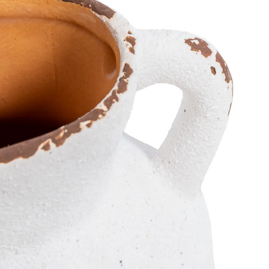 Vase "Krug" weiß detail